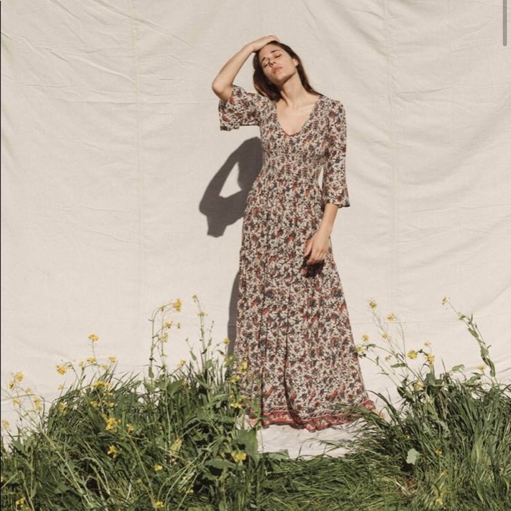 The Basil Dress-French Paisley
